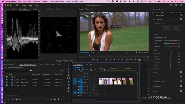 Read Video Scopes and Adjust Skin Tones in Adobe Premiere Pro смотреть онлайн