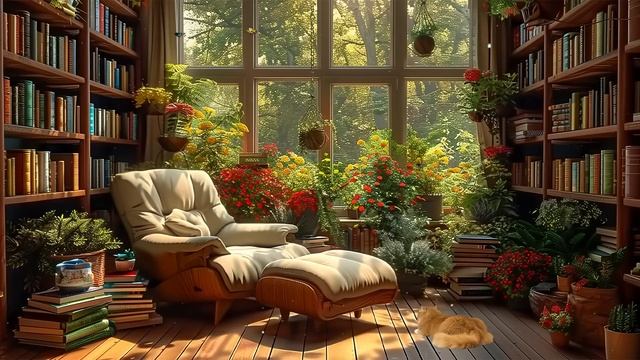 Прохладное утро на диване, глядя в окно 🍂 Сборник инструментальной музыки для снятия стресса смотреть онлайн