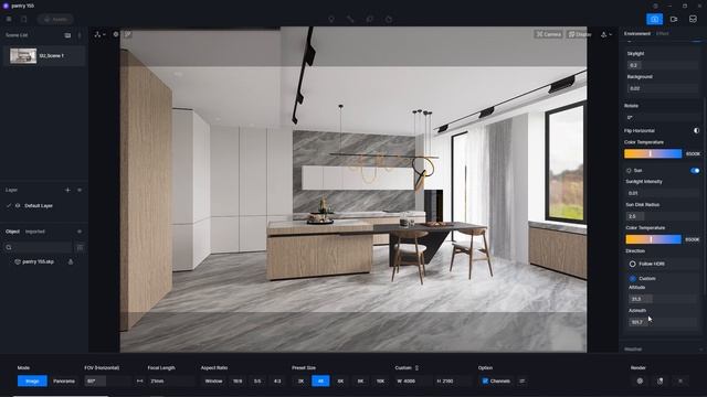 D5 Render realistic interior rendering tutorial | Pantry 155 смотреть онлайн