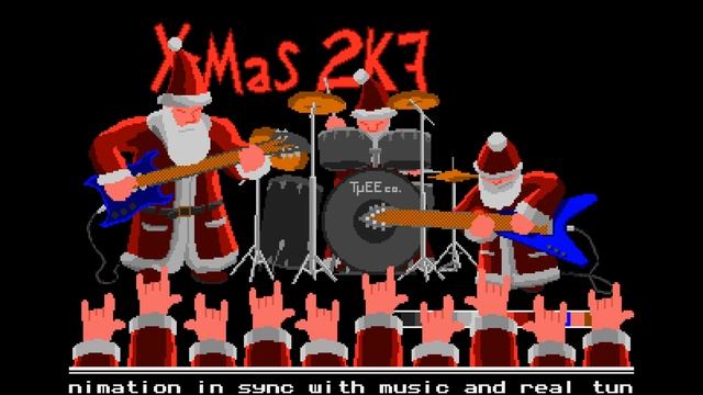 Minimalistic X-mas demo by Tiido, 2007 | Sega Mega Drive Demo смотреть онлайн