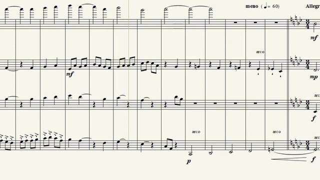STRING QUARTET D MINOR 2nd MVT смотреть онлайн