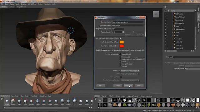 What's New in Mudbox 2014 - Symmetry and Caliper Tool смотреть онлайн