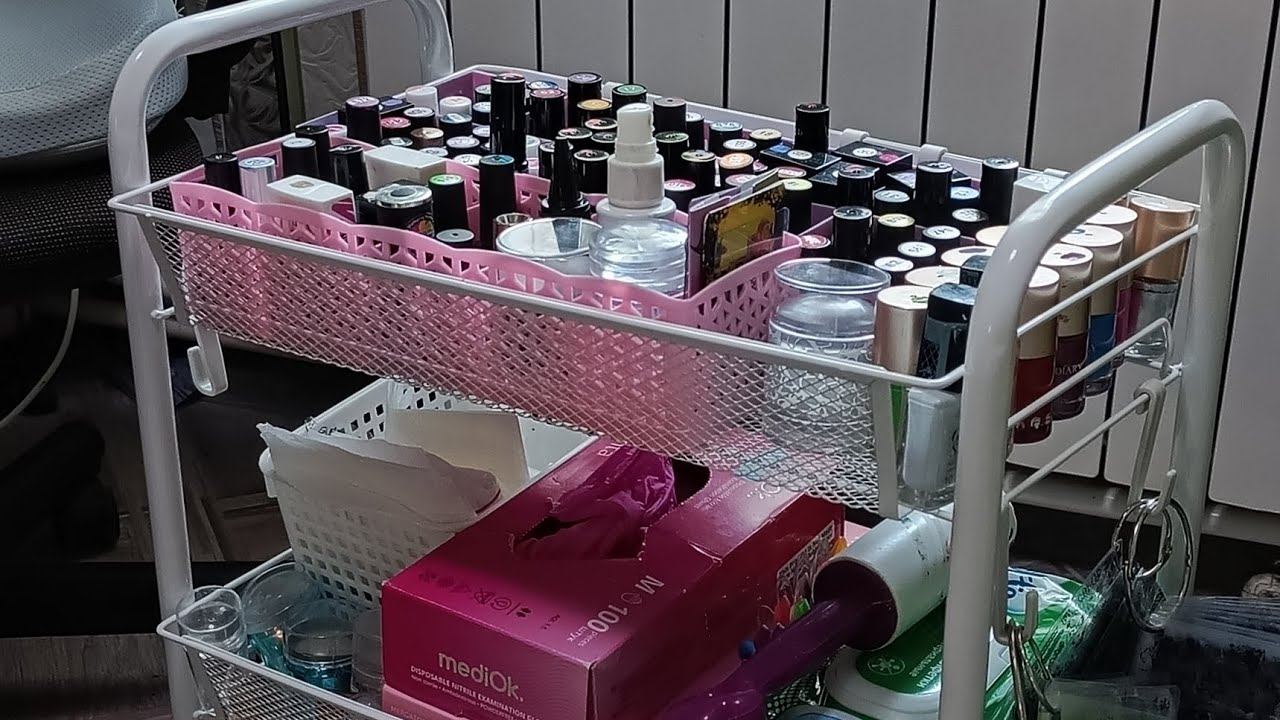 Металлическая этажерка на колесиках с Ozon. Организация хранения принадлежностей для стемпинга смотреть онлайн