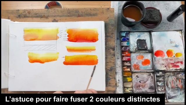 Comment faire de magnifiques fusions de couleurs à l'aquarelle смотреть онлайн