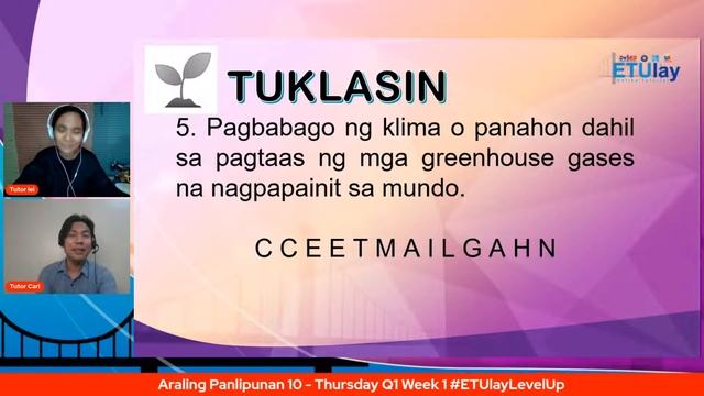 Araling Panlipunan 10 - Thursday Q1 Week 1 #ETUlayLevelUp смотреть онлайн