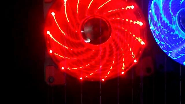 12cm fan with 15 blue & red led смотреть онлайн