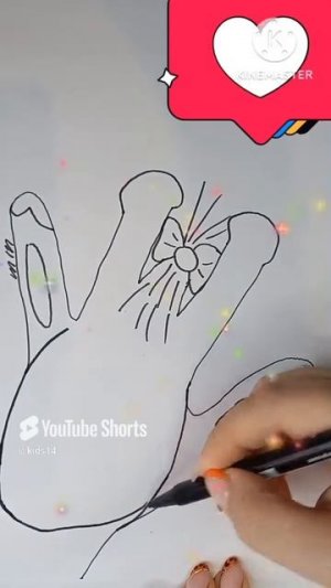 Как нарисовать ЖИРАФА с помощью руки