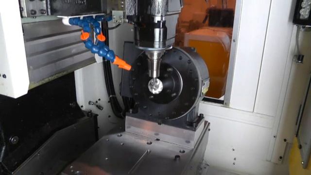 4-axis simultaneous milling of turbine blade on FANUC Robodrill D14SiA with DDR260iB torque motor смотреть онлайн