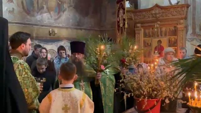 Освящение вербы смотреть онлайн