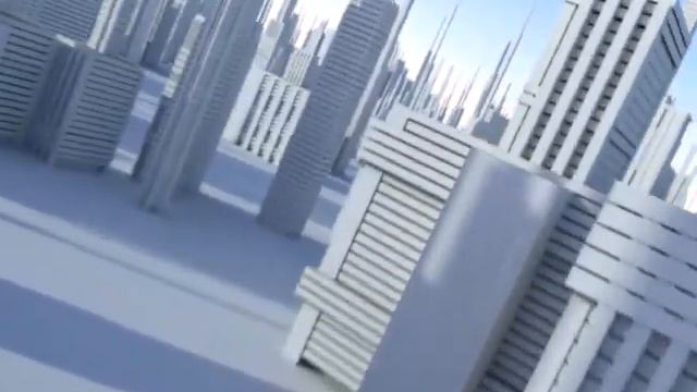 OpenCL SmallLuxGPU Rendered Procedural City Fly Through смотреть онлайн