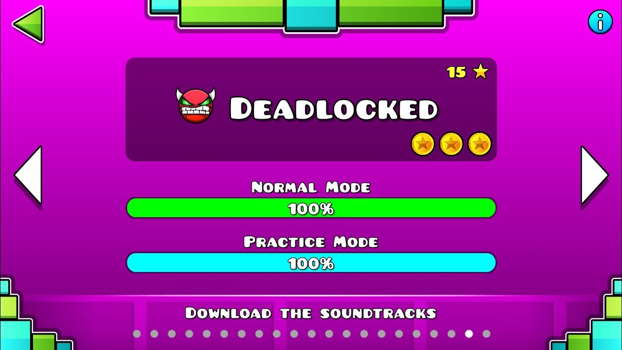 Geometry Dash – Deadlocked (Все Монеты) смотреть онлайн