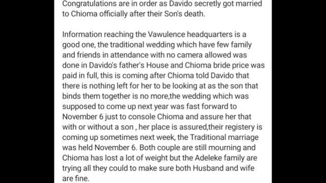 Davido and chioma secret wedding ceremony video || Traditional marriage смотреть онлайн