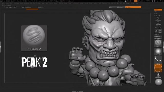 ZBrush Sculptris Pro Custom Brushes смотреть онлайн