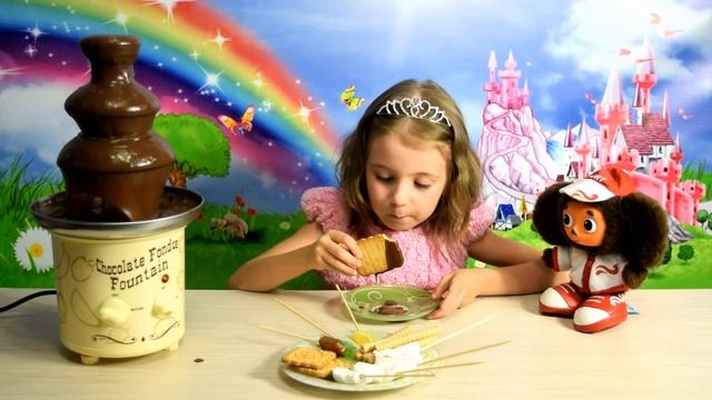 🌸ЧЕЛЛЕНДЖ! ШОКОЛАДНЫЙ ФОНТАН. Эксперимент с шоколадным фонтаном.🌸CHALLENGE! CHOCOLATE FOUNTAIN смотреть онлайн