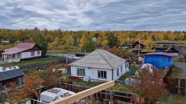Строим дом в условиях крайнего севера. Часть 8. Осень! Потихоньку подходим к кровле. смотреть онлайн
