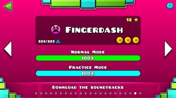 Geometry Dash – Fingerdash (Все Монеты)
