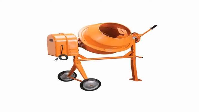 5 Cubic Feet Wheel Barrow Portable Cement Concrete Mixer смотреть онлайн
