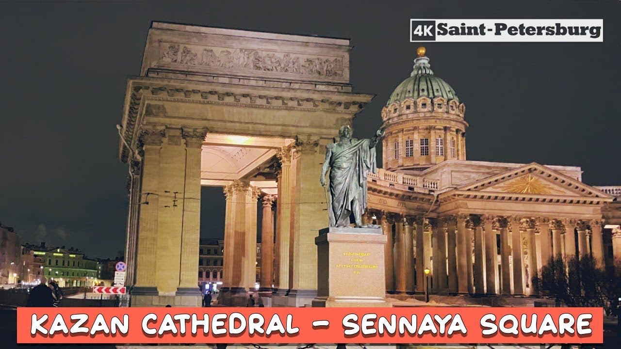Walk around St. Petersburg from the Kazan Cathedral to Sennaya Square February 2024 смотреть онлайн