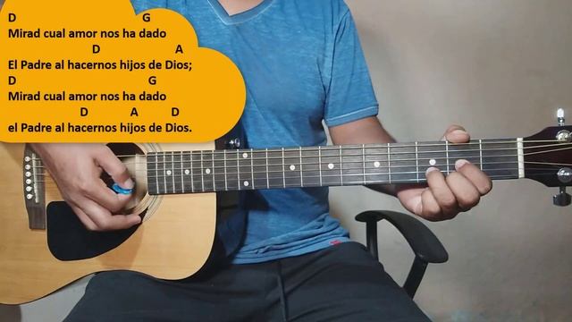 mirad cual amor nos ha dado tutorial con guitarra acustica смотреть онлайн