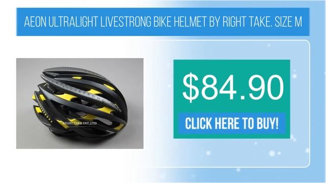 Aeon ultralight Livestrong bike helmet by Right Take. size M смотреть онлайн