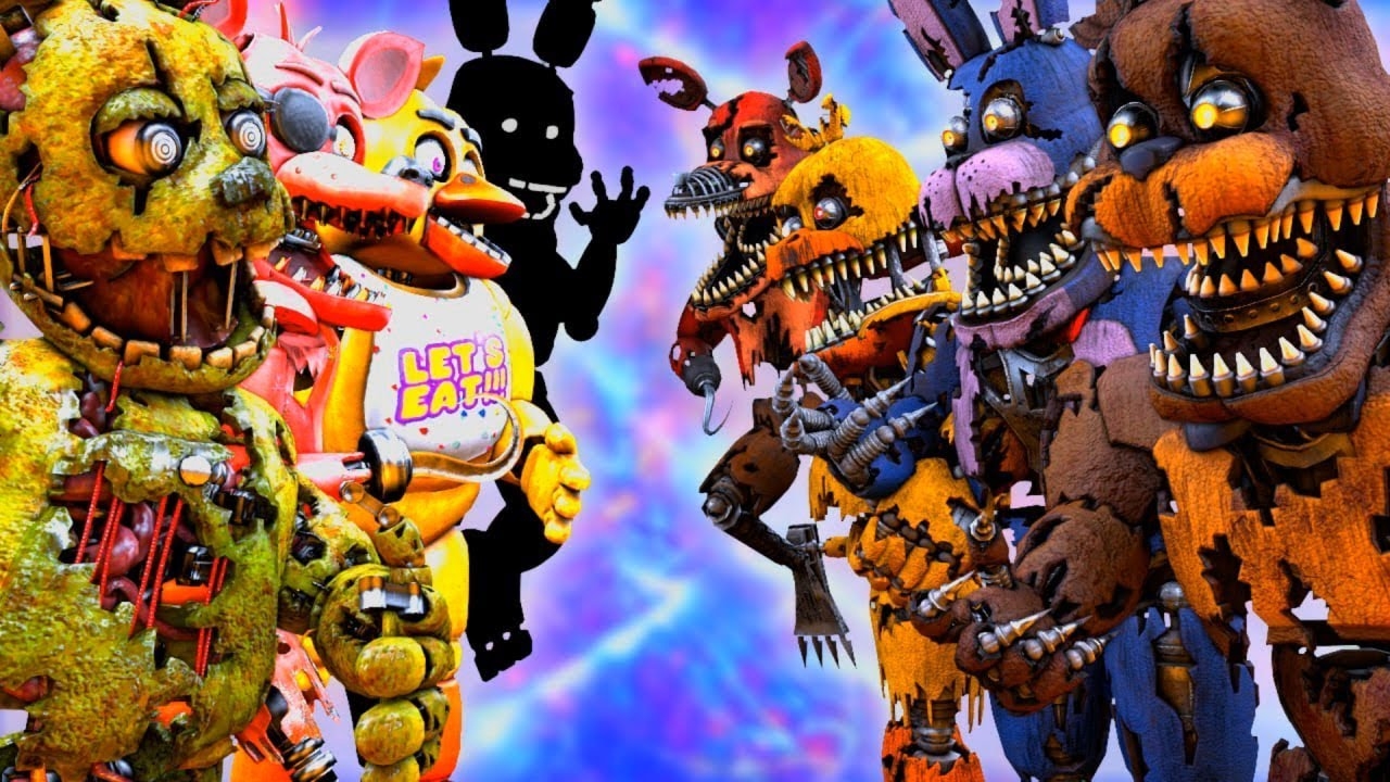 битва Фнаф фнаф4 vs фнаф ар смотреть онлайн