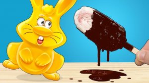 Как тает мороженое. Таймлапс и желейный заяц Харитон Timelapse