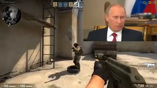 ПУТИН В ПЕРВЫЕ ИГРАЕТ В cs:go смотреть онлайн