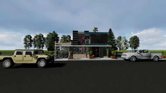 Residencia de 10 x 25 Archicad/Lumion смотреть онлайн