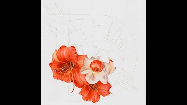 Botanical Monogram (D) Watercolor Timelapse смотреть онлайн