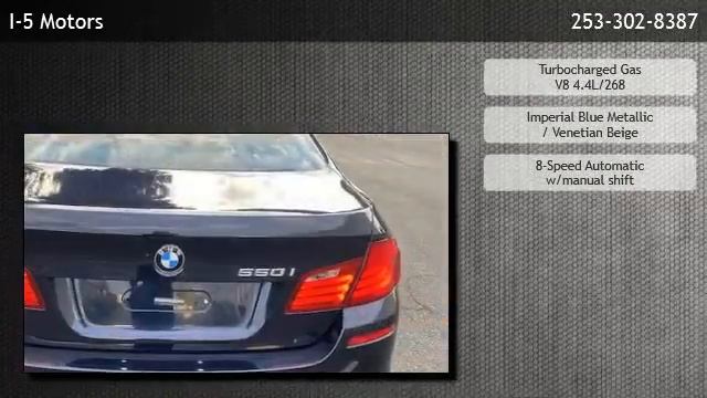 2011 BMW 550i xDrive 550i xDrive - Tacoma смотреть онлайн