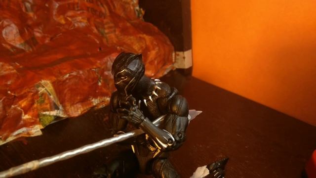 Black panther vs Erik kilomonger ritual fight stop motion. смотреть онлайн