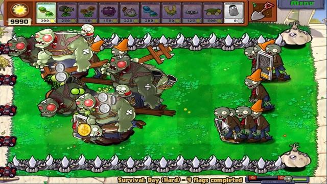 Plants Vs Zombies - 1 Threepeater vs 999 Giga-Gargantuar Zombie смотреть онлайн