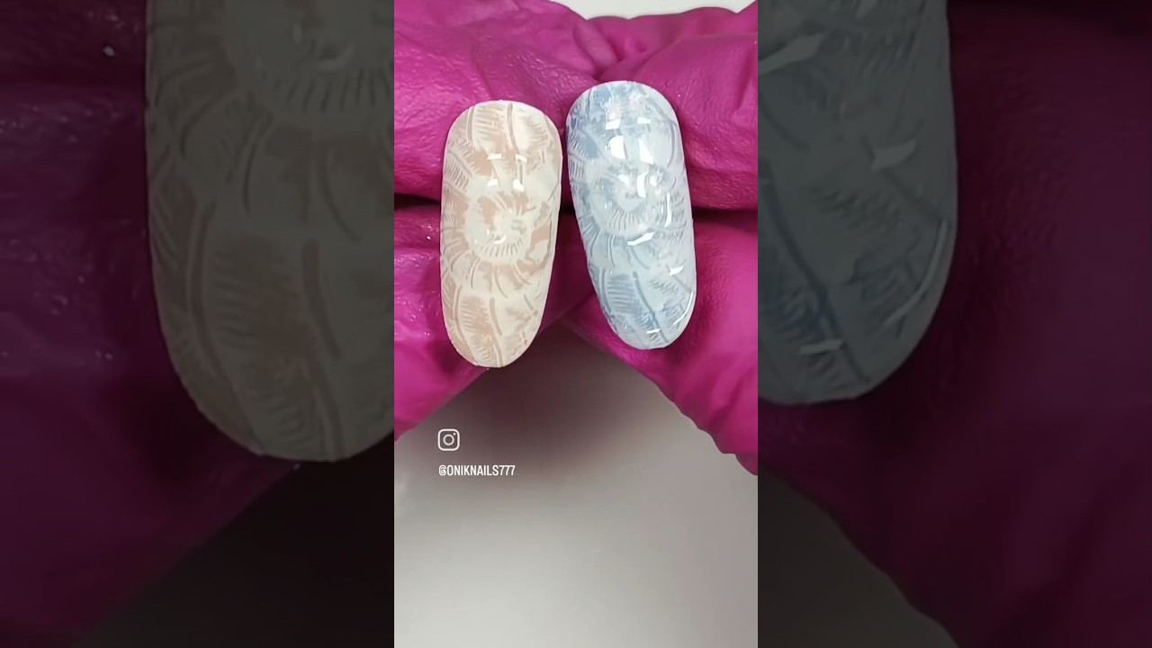 Ракушки, дизайн с пластиной Лесли 32 #stamping #стемпинг смотреть онлайн