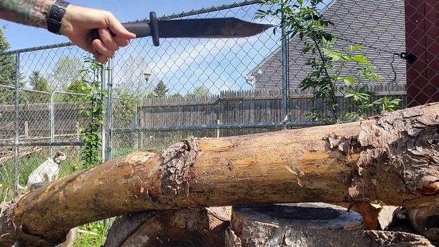 Cold Steel Black Bear Bowie Machete knife review смотреть онлайн