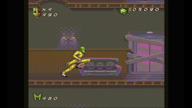 Super Nintendo (Snes) 16-bit The Mask Stage 1 Квартира Ипкиса Прохождение