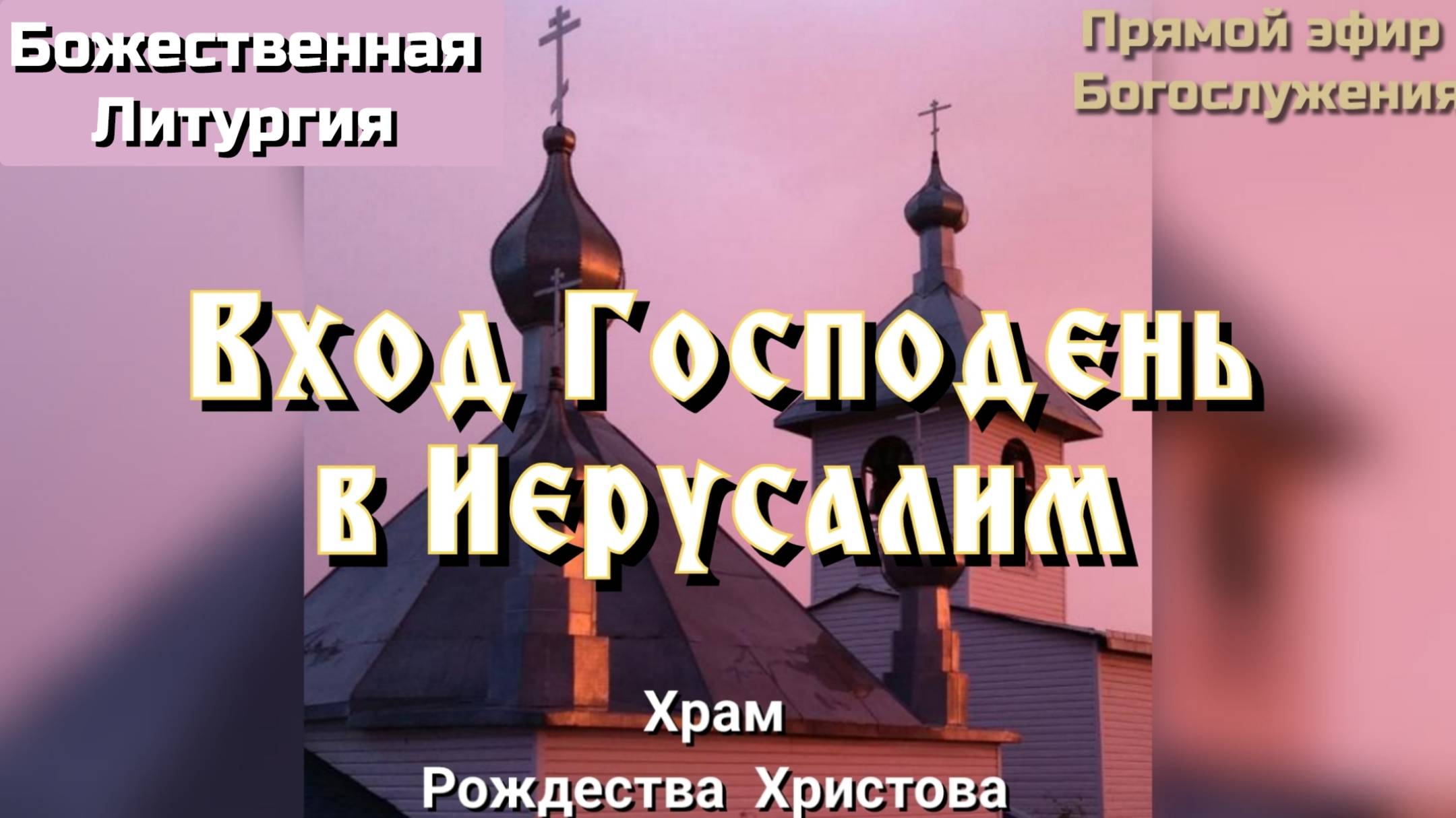 Вход Господень в Иерусалим. Божественная Литургия смотреть онлайн