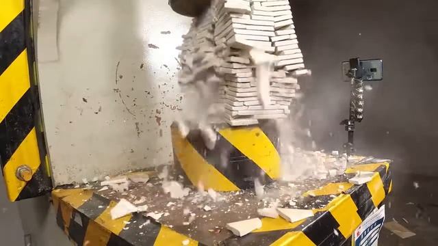 TILES AGAINST HYDRAULIC PRESS 100 TONS, DESTRUCTION смотреть онлайн