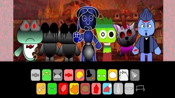 Sprunki Five nights with Froggy..