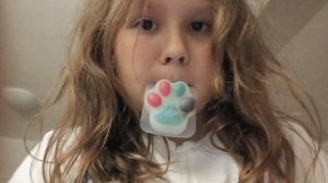 делаю новогоднюю таба лапку😺 2 часть