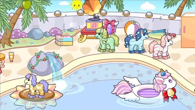 Jibi Land : Princess Castle - Horse Playing With Ball In The Pool