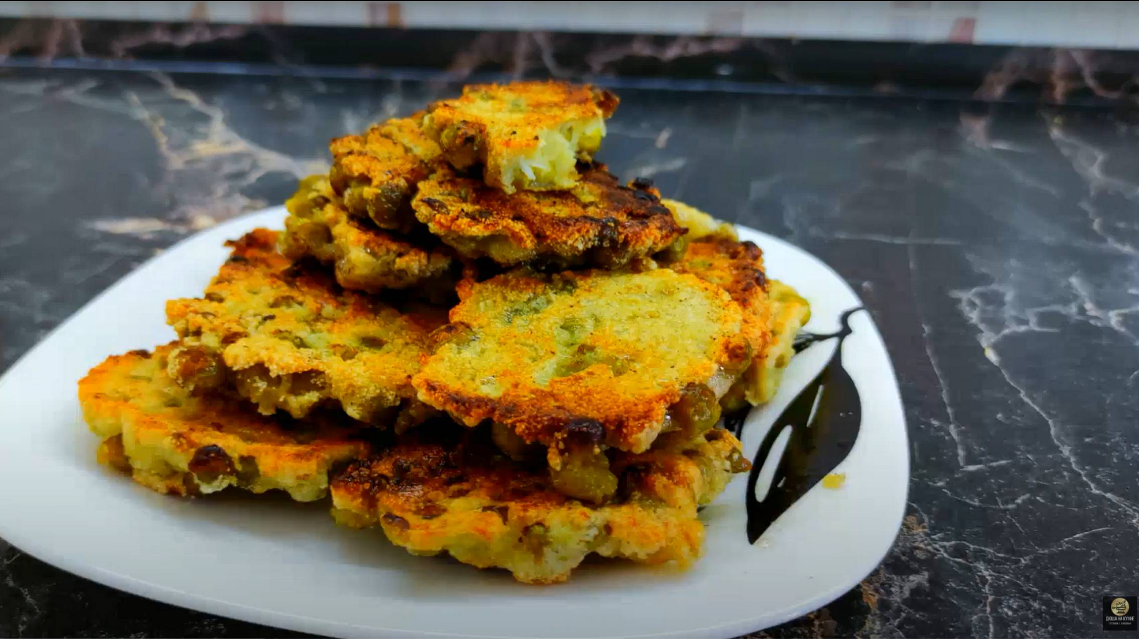 Оладьи с горохом. Завтрак за 10 минут. Рецепт лепёшек. смотреть онлайн