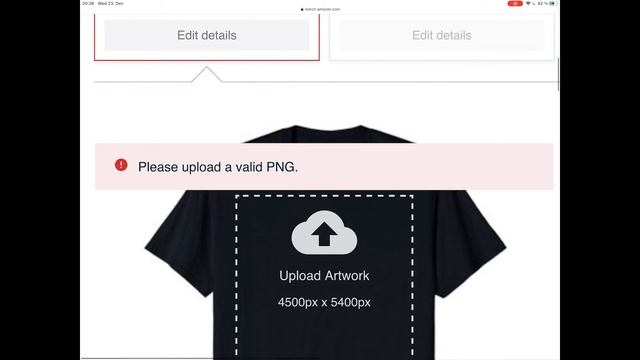 Merch by Amazon - Invalid PNG Error - Please upload a valid PNG смотреть онлайн