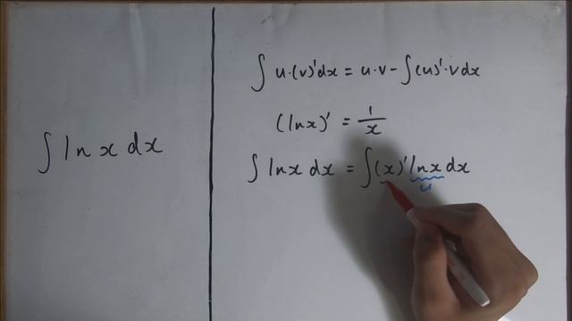 Integral of lnx dx General Solution (Integration by Parts) смотреть онлайн