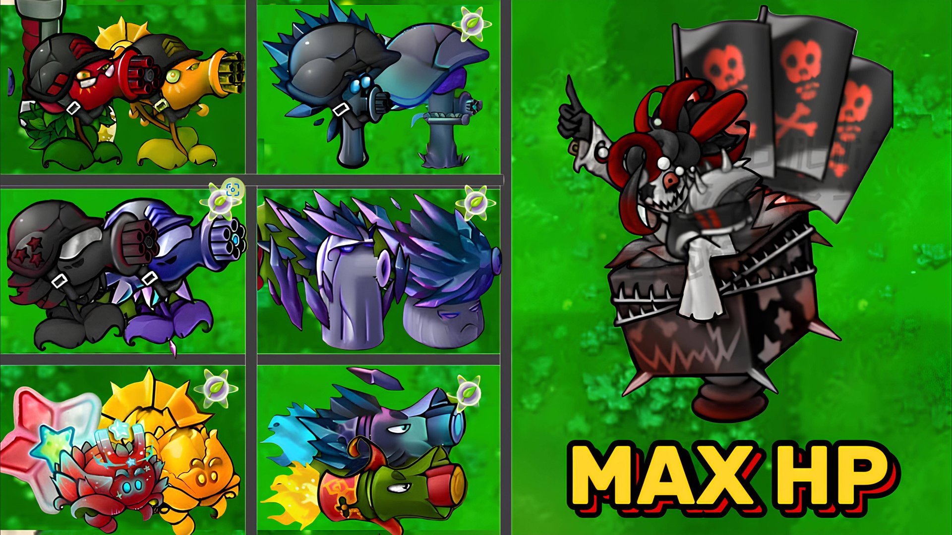 PVZ 1 Fusion 2.3 Испытание: Гибриды всех растений против Могучей Королевы Зомби-Клоунов смотреть онлайн