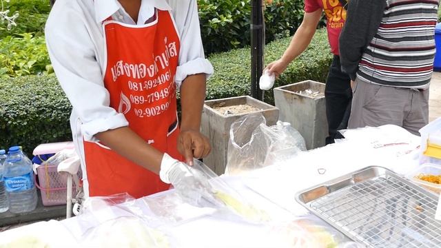 Thai Cotton Candy Crepes Roti Sai Mai Thailand Street Food смотреть онлайн