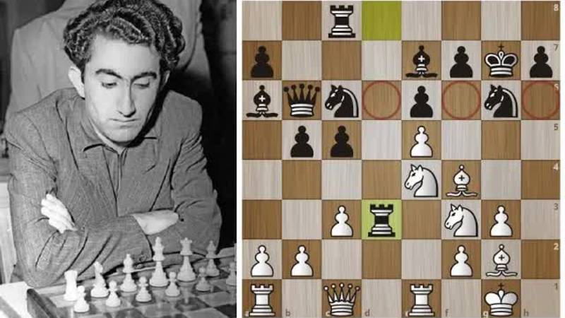 Тигран Петросян： Атака по слабым черным полям! Староиндийское начало. Шахматы.