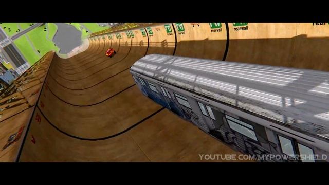 Lightning McQueen VS Subway train GTA IV смотреть онлайн