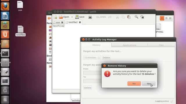 Zeitgeist Activity Log Manager смотреть онлайн