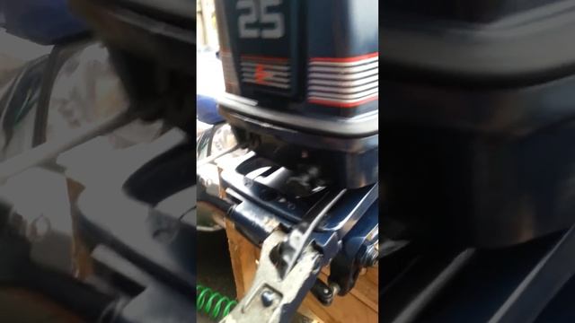 1991 Evinrude 25hp 2 stroke outboard motor смотреть онлайн