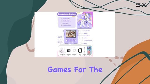 Unicorn-themed Instant Print Camera For Kids!